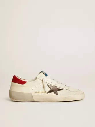 Super-Star LTD til mænd i nappa med metallisk stjerne og nubuck-hælkappe