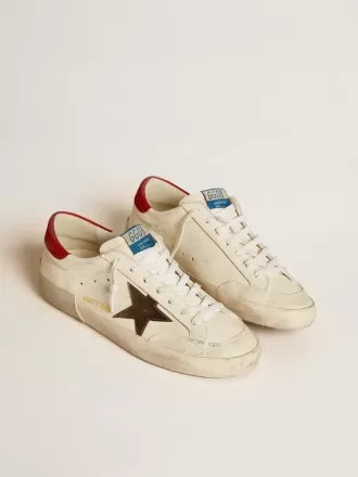 Super-Star LTD til mænd i nappa med metallisk stjerne og nubuck-hælkappe