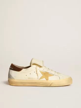 Super-Star LTD til mænd i nappa med ruskindstjerne og brun hælkappe