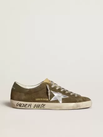 Super-Star LTD til mænd i ruskind med metalstjerne i læder og læderhælkappe