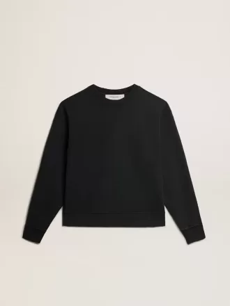 Sweatshirt i vasket sort med omvendt logo på ryggen – Jersey Capsule Sweatshirt i vasket sort med omvendt logo på ryggen – Jersey Capsule