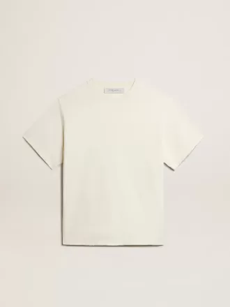 T-shirt i ældet hvid med omvendt logo på ryggen – Jersey Capsule T-shirt i ældet hvid med omvendt logo på ryggen – Jersey Capsule