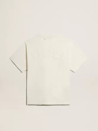 T-shirt i ældet hvid med omvendt logo på ryggen – Jersey Capsule T-shirt i ældet hvid med omvendt logo på ryggen – Jersey Capsule