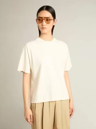 T-shirt i ældet hvid med omvendt logo på ryggen – Jersey Capsule T-shirt i ældet hvid med omvendt logo på ryggen – Jersey Capsule