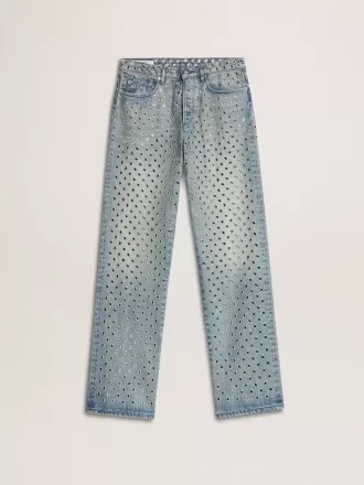 Vasket jeans til kvinder med øjer overalt