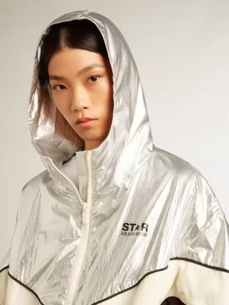 Unisex-vatteret jakke i khaki-nuancer